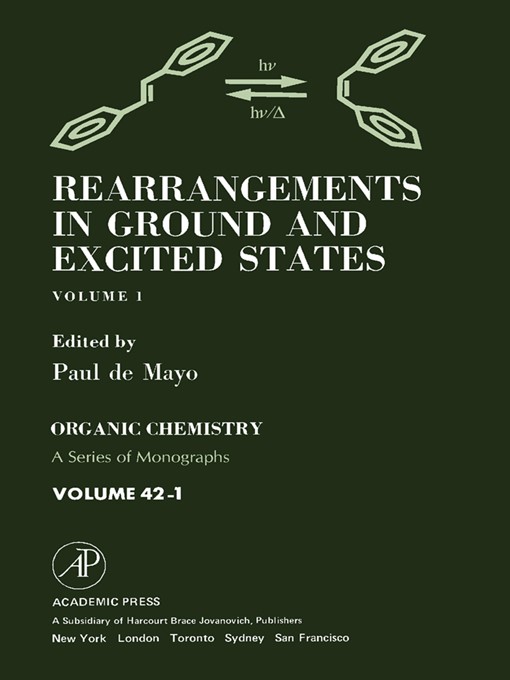 Title details for Organic Chemistry: A Series of Monographs, Volume 1 by Paul de Mayo - Wait list